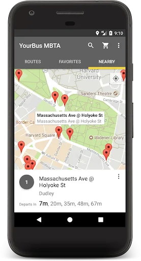 MBTA Boston Bus and Rail Track डाउनलोड करें – लाइव टाइम ट्रैकिंग - Screenshot 3