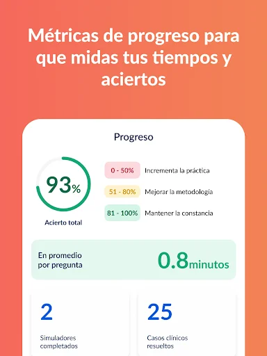 Gliamediq: Simulador ENARM डाउनलोड करें – चिकित्सा परीक्षा की तैयारी - Screenshot 24