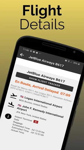 Leeds Bradford Airport Flights डाउनलोड करें – रियल-टाइम उड़ान अपडेट - Screenshot 4