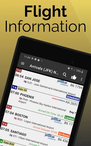 Christchurch Airport Flights डाउनलोड करें – लाइव उड़ान स्थिति और अपडेट - Screenshot 7