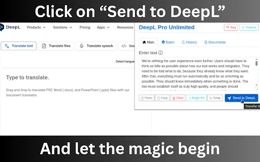 DeepL Pro Unlimited डाउनलोड करें – बिना सीमा के अनुवाद - Screenshot 1