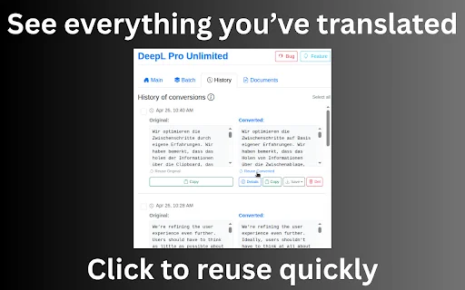 DeepL Pro Unlimited डाउनलोड करें – बिना सीमा के अनुवाद - Screenshot 3