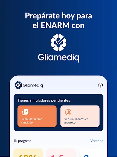 Gliamediq: Simulador ENARM डाउनलोड करें – चिकित्सा परीक्षा की तैयारी - Screenshot 17