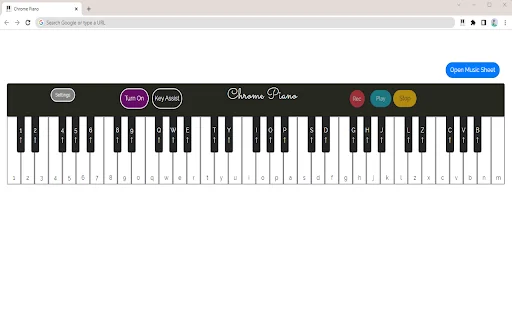 Chrome Piano डाउनलोड करें – ब्राउज़र पर पियानो बजाएं और सीखें - Screenshot 2