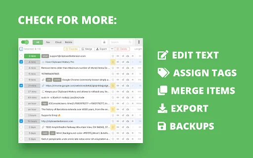 Clipboard Manager Pro डाउनलोड करें – Chrome के लिए बेहतरीन क्लिपबोर्ड हिस्ट्री - Screenshot 5
