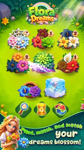 Flora Dreams डाउनलोड करें – फूलों की छंटनी और मिलान वाला बेहतरीन गेम - Screenshot 4