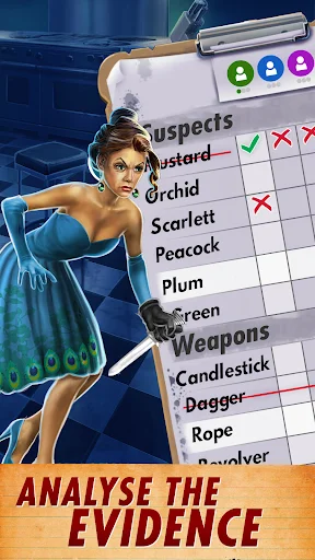 Clue: Classic Edition डाउनलोड करें – प्रसिद्ध मर्डर-मिस्ट्री गेम - Screenshot 3
