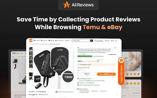 Ali Reviews डाउनलोड करें – Temu और eBay से कस्टमर रिव्यू इम्पोर्ट करें - Screenshot 3