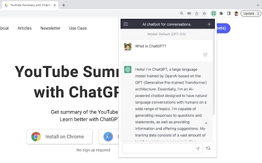 YouTube Summary & ChatGPT by Glasp डाउनलोड करें – AI से वीडियो सारांश प्राप्त करें - Screenshot 2