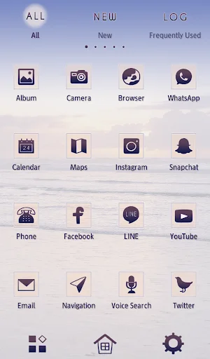 Morning Glow Theme +HOME डाउनलोड करें – शांत और सुंदर समुद्री थीम - Screenshot 3