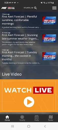 ANF First Alert Weather डाउनलोड करें – सटीक मौसम अपडेट प्राप्त करें - Screenshot 2