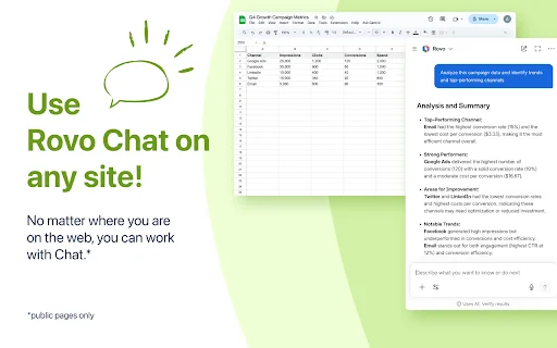 Rovo Chrome Extension डाउनलोड करें – Atlassian AI सर्च और चैट - Screenshot 2