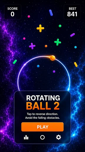 Rotating Ball: The Hard Game डाउनलोड करें – रिफ्लेक्स मास्टर गेम - Screenshot 1