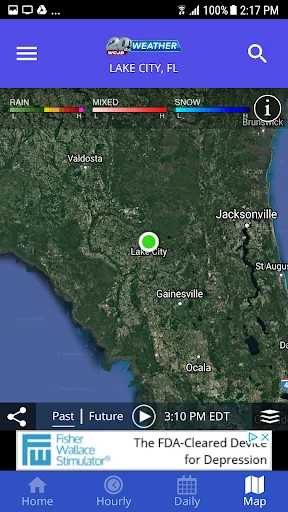 WCJB TV20 Weather App डाउनलोड करें – सटीक स्थानीय मौसम अपडेट - Screenshot 3