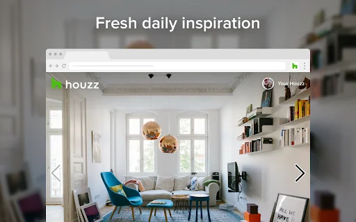 Houzz Save Button डाउनलोड करें – होम डिज़ाइन आइडिया सेव करें - Screenshot 1