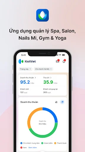 KiotViet Salon डाउनलोड करें – ग्राहकों के लिए अपॉइंटमेंट मैनेजमेंट - Screenshot 1