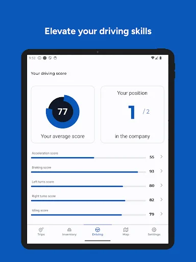 ABAX Driver ऐप डाउनलोड करें – बिज़नेस ट्रिप और माइलेज ट्रैकिंग - Screenshot 9