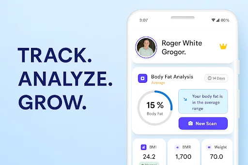 Formfy: AI Body Fat Scanner डाउनलोड करें – AI फिटनेस ट्रैकर - Screenshot 1
