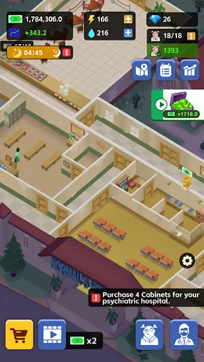 IDLE MAD HOUSE TYCOON डाउनलोड करें – क्रेज़ी हॉस्पिटल गेम - Screenshot 6