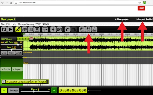 AudioStudio डाउनलोड करें – ऑनलाइन ऑडियो और म्यूजिक एडिटिंग टूल - Screenshot 2
