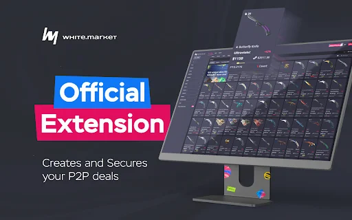 WhiteMarket P2P डाउनलोड करें – Steam स्किन्स के लिए बेहतरीन ट्रेडिंग - Screenshot 1