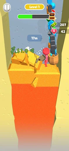 Dig Gem Mining डाउनलोड करें – खजाने की खोज का रोमांचक गेम - Screenshot 3