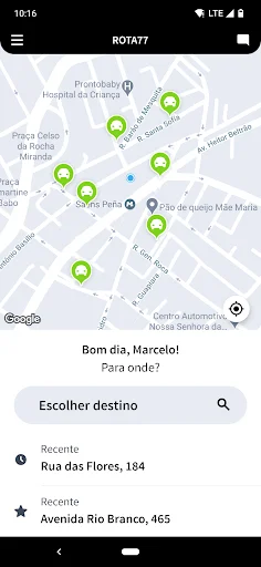VaideRota77 Passenger App डाउनलोड करें – सुरक्षित और तेज़ सवारी - Screenshot 1