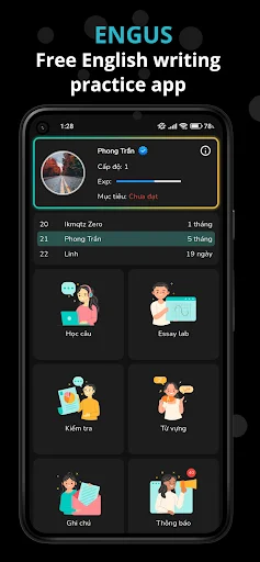 Engus English Write Right डाउनलोड करें – बेहतर अंग्रेजी लेखन सीखें - Screenshot 1