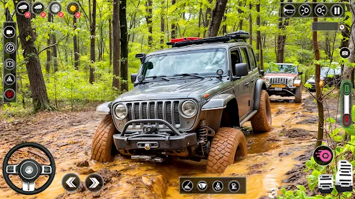 4×4 Jeep Driving Offroad Games डाउनलोड करें – रोमांचक ऑफरोड अनुभव - Screenshot 1