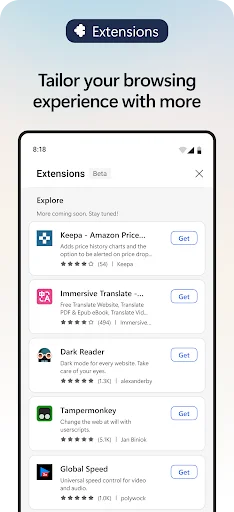 Microsoft Edge Beta डाउनलोड करें – AI और Copilot के साथ तेज़ ब्राउज़िंग - Screenshot 7