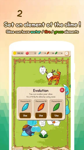 Slime Evolution डाउनलोड करें – प्यारा स्लाइम फार्म गेम मुफ्त में - Screenshot 2