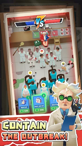 IDLE MAD HOUSE TYCOON डाउनलोड करें – क्रेज़ी हॉस्पिटल गेम - Screenshot 1
