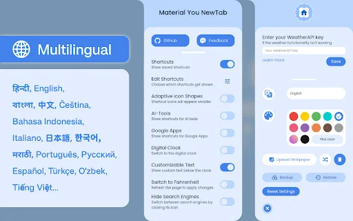 MYNT: Material You New Tab डाउनलोड करें – स्टाइलिश और कस्टमाइज़ेबल होमपेज - Screenshot 4