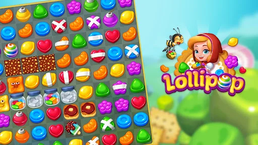 Lollipop: Sweet Taste Match 3 डाउनलोड करें – बेहतरीन पहेली गेम - Screenshot 3