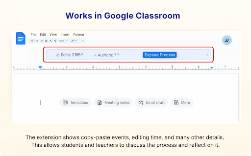 Process Feedback for Google Docs डाउनलोड करें – लेखन प्रक्रिया ट्रैक करें - Screenshot 2