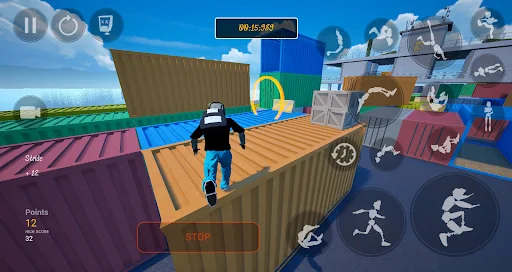 Ragkour: The Parkour Game डाउनलोड करें – बेहतरीन फ्री-रनिंग अनुभव - Screenshot 1