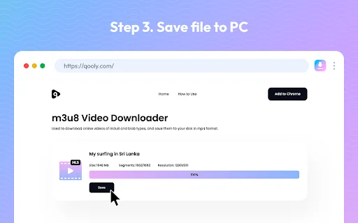 Video Downloader by Qooly – सबसे तेज़ वीडियो डाउनलोडर एक्सटेंशन - Screenshot 3