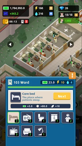 IDLE MAD HOUSE TYCOON डाउनलोड करें – क्रेज़ी हॉस्पिटल गेम - Screenshot 7