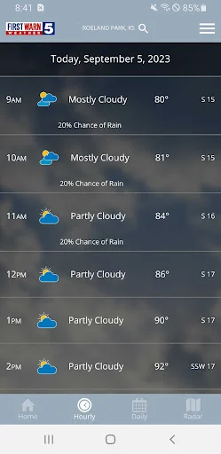 KCTV5 First Warn 5 Weather डाउनलोड करें – सटीक मौसम अलर्ट - Screenshot 2