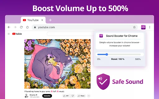 Sound Booster – Max Volume और Bass बढ़ाएं | Chrome के लिए - Screenshot 1