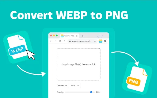 Convert WebP to PNG/JPG Extension डाउनलोड करें – बेस्ट इमेज कनवर्टर - Screenshot 1