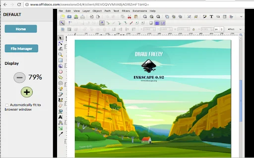 Inkscape Editor ऑनलाइन डाउनलोड करें – वेक्टर ग्राफिक्स और लोगो डिज़ाइन - Screenshot 2