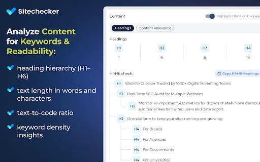 Website SEO Checker डाउनलोड करें – मुफ्त ऑन-पेज SEO रिपोर्ट - Screenshot 3