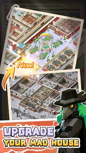 IDLE MAD HOUSE TYCOON डाउनलोड करें – क्रेज़ी हॉस्पिटल गेम - Screenshot 5