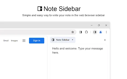 Note Sidebar डाउनलोड करें – ब्राउज़र में नोट्स के लिए सर्वश्रेष्ठ एक्सटेंशन - Screenshot 1
