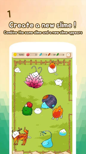 Slime Evolution डाउनलोड करें – प्यारा स्लाइम फार्म गेम मुफ्त में - Screenshot 1