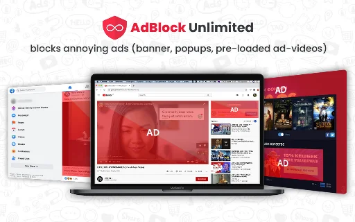Adblock Unlimited डाउनलोड करें – सर्वश्रेष्ठ मुफ़्त विज्ञापन अवरोधक - Screenshot 1