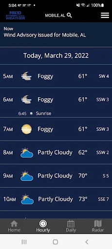 FOX10 Weather Mobile Alabama डाउनलोड करें – सटीक मौसम अपडेट - Screenshot 5