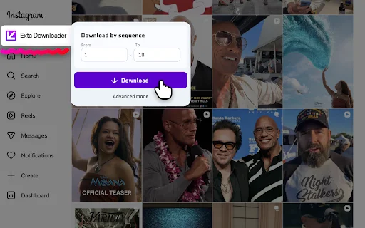 Exta: Instagram Downloader – Instagram Reels, Stories और Photos डाउनलोड करें - Screenshot 5