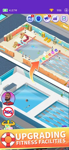 Idle GYM Sports डाउनलोड करें – बेस्ट जिम सिम्युलेटर गेम - Screenshot 2